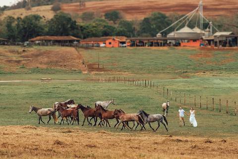 ENSAIO PRE WEDDING COM CAVALO'
