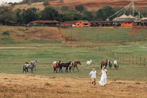 ENSAIO PRE WEDDING COM CAVALO'