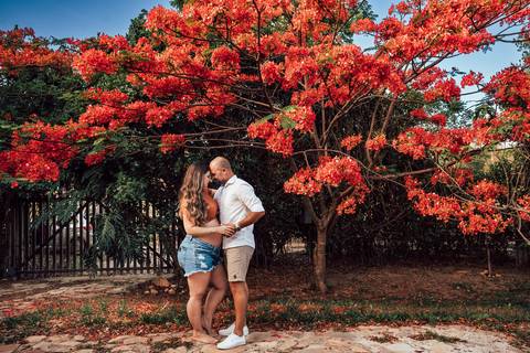 FOTOS ENSAIO GESTANTE FLORES VERMELHAS'