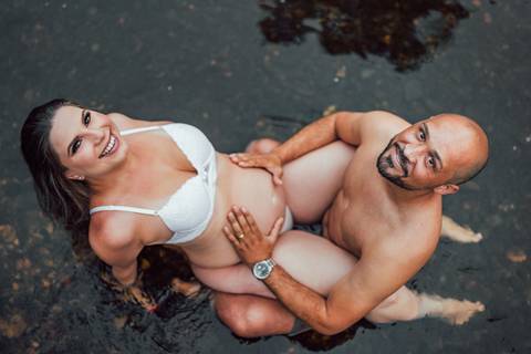 FOTOS ENSAIO GESTANTE NA AGUA - SERRA DO CIPO '