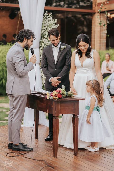 FOTOS CERIMONIA CASAMENTO DE DIA LANAI EVENTOS BH'