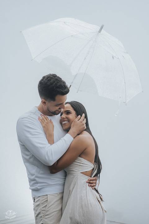 PRE WEDDING FOTOS NA CHUVA'