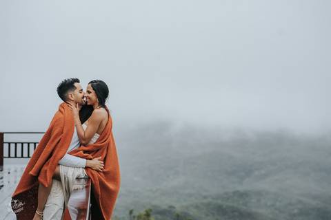 ENSAIO PRE WEDDING NA NEBLINA'