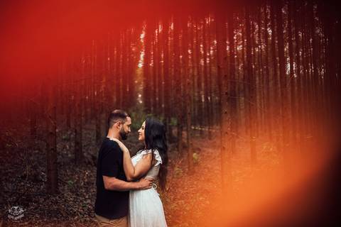 ENSAIO PRE WEDDING EUCALIPTO NA CHUVA'