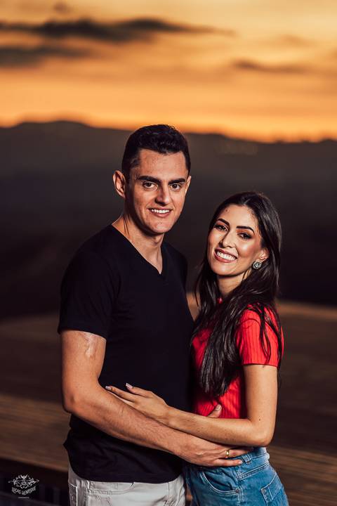 fotos ensaio pre casamento por do sol na piscina mar de morros nova lima'