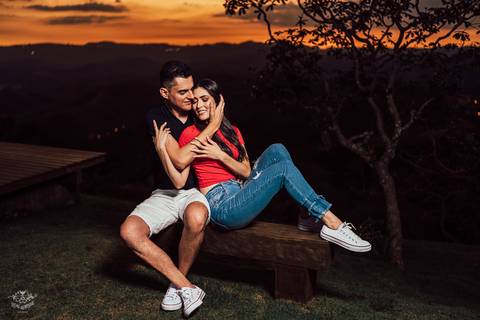 fotos ensaio pre casamento por do sol na piscina mar de morros nova lima'