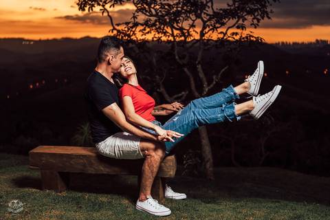 fotos ensaio pre casamento por do sol na piscina mar de morros nova lima'