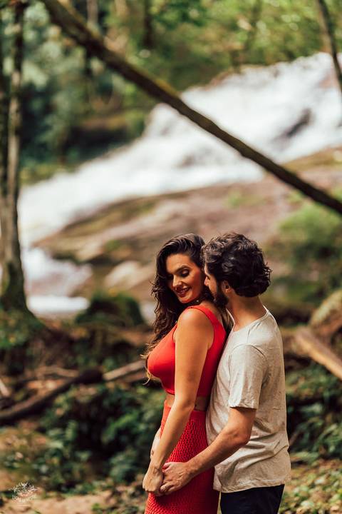 FOTOS PRE WEDDING CACHOEIRA POUSADA NATUREZA ECOLODGE ES'