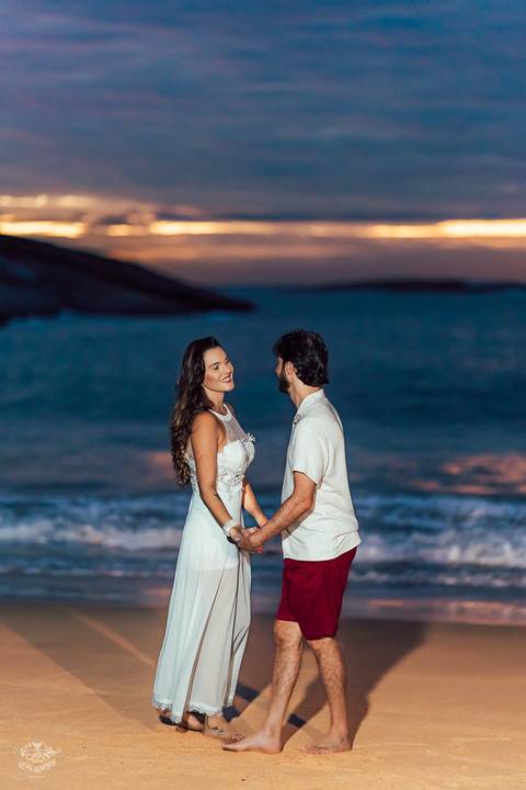 FOTOS ENSAIO PRE WEDDING PRAIA DOS PADRES GUARAPARI ES'