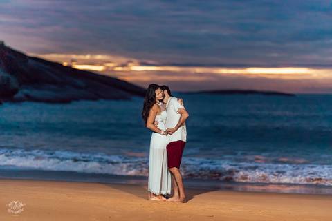 FOTOS ENSAIO PRE WEDDING PRAIA DOS PADRES GUARAPARI ES'