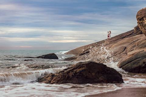 FOTOS ENSAIO PRE CASAMENTO NASCER DO SOL PRAIA DOS PADRES '