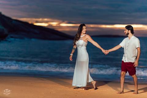 FOTOS ENSAIO PRE WEDDING PRAIA DOS PADRES GUARAPARI ES'