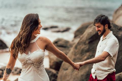 FOTOS ENSAIO PRE CASAMENTO NASCER DO SOL PRAIA DOS PADRES '