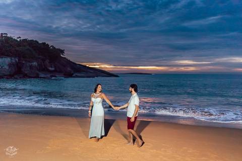 FOTOS ENSAIO PRE WEDDING PRAIA DOS PADRES GUARAPARI ES'