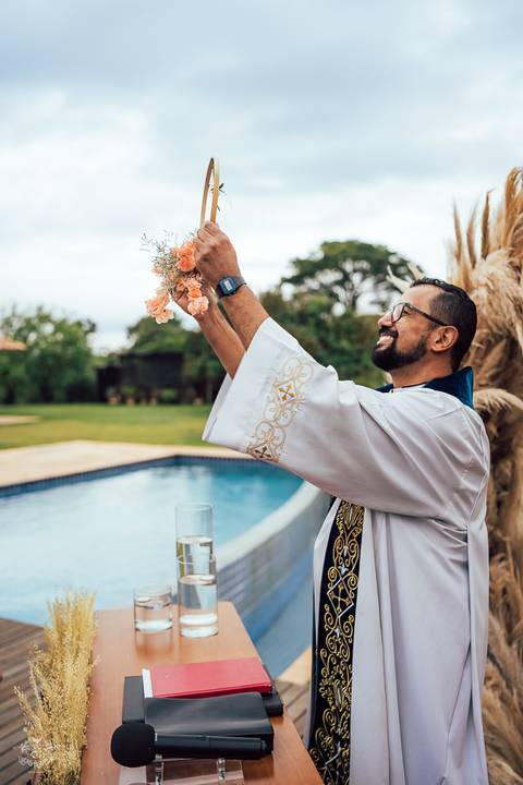 FOTOS CERIMONIA CASAMENTO MAR DE MORROS NOVA LIMA'