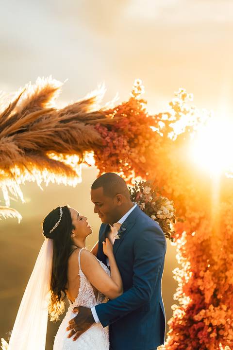 FOTOS CASAMENTO CERIMONIA POR DO SOL SERRA MAR DE MORROS NOVA LIMA'