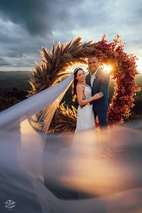 FOTOS CASAMENTO CERIMONIA POR DO SOL SERRA MAR DE MORROS NOVA LIMA'