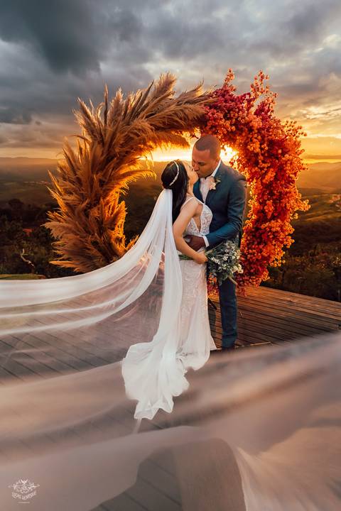 FOTOS CASAMENTO CERIMONIA POR DO SOL SERRA MAR DE MORROS NOVA LIMA'