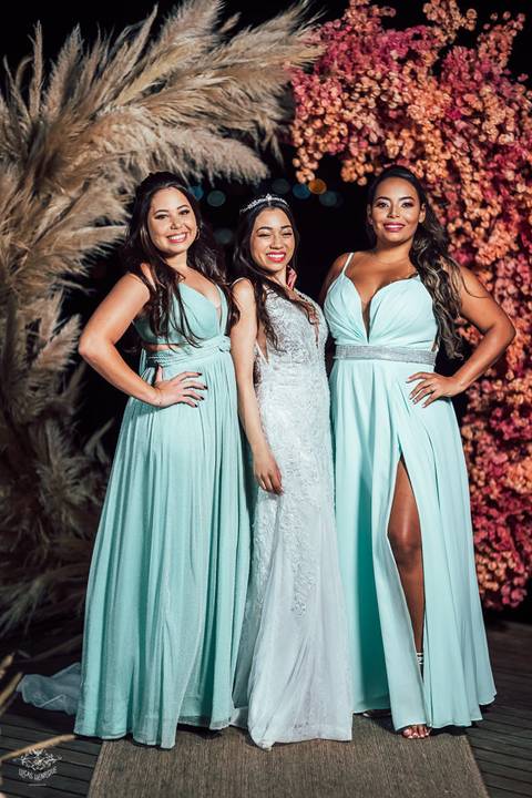 FOTOS NOIVA COM MADRINHAS CASAMENTO'