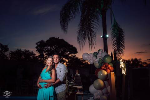 FOTOS CHA REVELAÇÃO POR DO SOL'