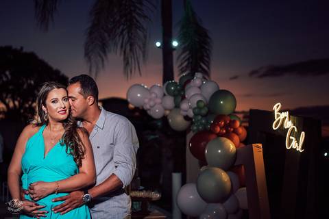 FOTOS CHA REVELAÇÃO POR DO SOL'