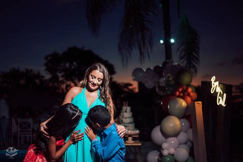 FOTOS CHA REVELAÇÃO POR DO SOL'