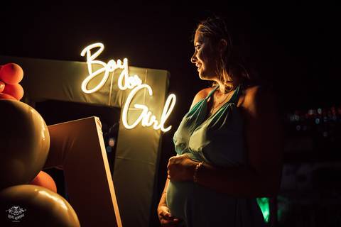 FOTOS CHA REVELAÇÃO POR DO SOL'