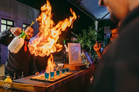 FOTOS DRINK FOGO CASAMENTO'