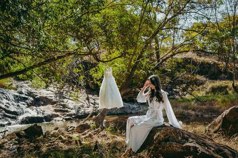 FOTOS MAKING OF NOIVA COM VESTIDO'