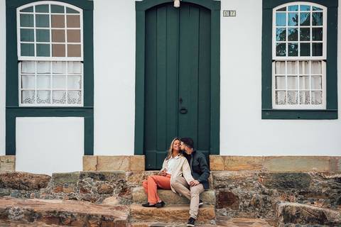 FOTOS ENSAIO PRE WEDDING CIDADE HISTORICA TIRADENTES MG'