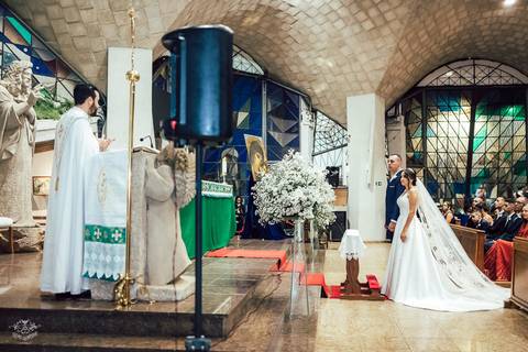 cerimonia casamento alexia e pedro paroquia nossa senhora de fatima belo horizonte '