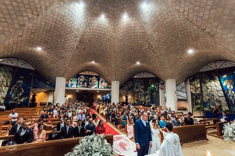 cerimonia casamento alexia e pedro paroquia nossa senhora de fatima belo horizonte '