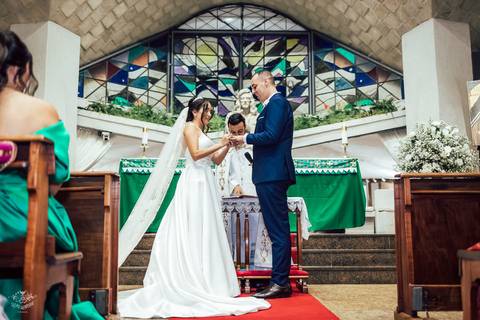 cerimonia casamento alexia e pedro paroquia nossa senhora de fatima belo horizonte '