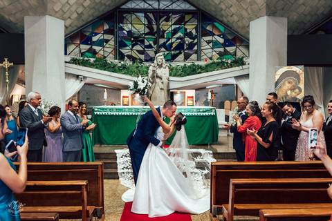 fotos cerimonia casamento alexia e pedro paroquia nossa senhora de fatima belo horizonte '