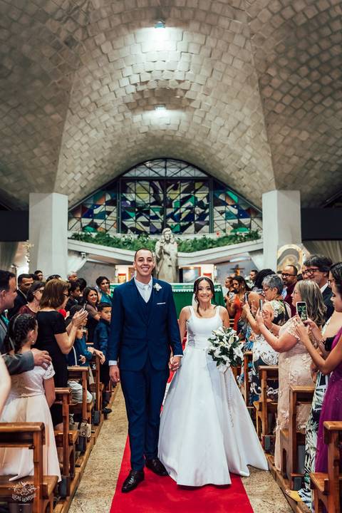 fotos cerimonia casamento alexia e pedro paroquia nossa senhora de fatima belo horizonte '
