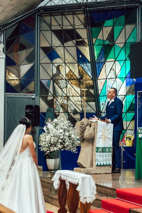 cerimonia casamento alexia e pedro paroquia nossa senhora de fatima belo horizonte '