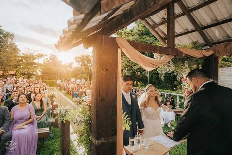 FOTOS CERIMONIA CASAMENTO DE DIA SITIO FESTAS IBIRITE'