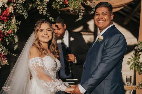 FOTOS CERIMONIA CASAMENTO DE DIA SITIO FESTAS IBIRITE'