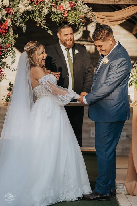 FOTOS CERIMONIA CASAMENTO DE DIA SITIO FESTAS IBIRITE'