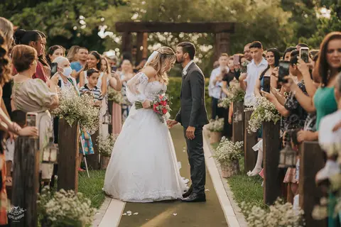 FOTOS CERIMONIA CASAMENTO DE DIA SITIO FESTAS IBIRITE'