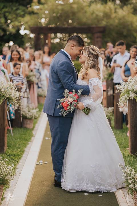 FOTOS CERIMONIA CASAMENTO DE DIA SITIO FESTAS IBIRITE'