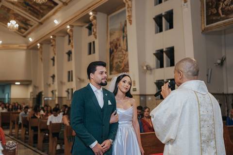 FOTOS CERIMONIA CASAMENTO IGREJA NOSSA SENHORA DO CARMO EM BETIM'