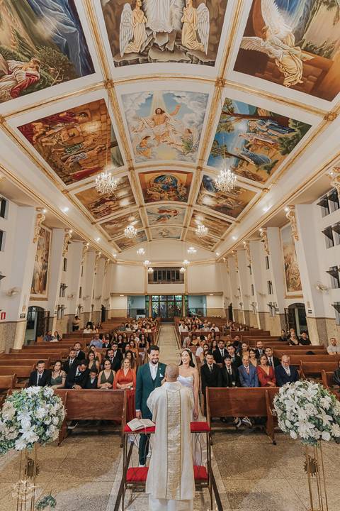 FOTOS CERIMONIA CASAMENTO IGREJA NOSSA SENHORA DO CARMO EM BETIM'