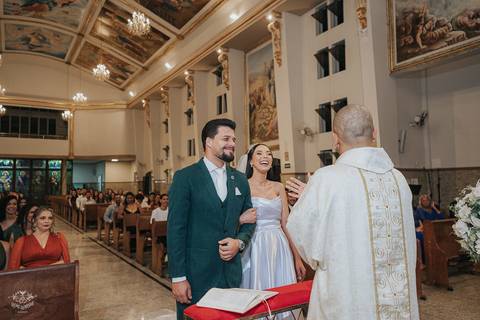 FOTOS CERIMONIA CASAMENTO IGREJA NOSSA SENHORA DO CARMO EM BETIM'