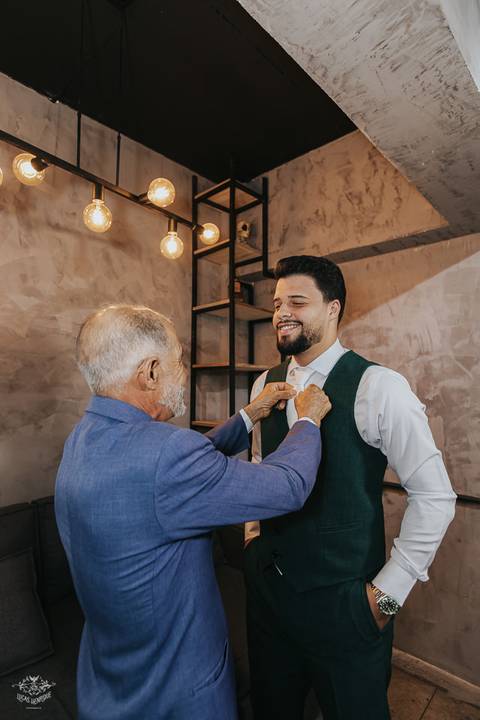 FOTOS MAKING OF NOIVO COM RELOGIO ROLEX HULK'