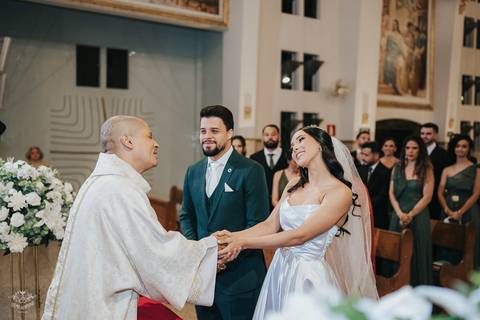 FOTOS CERIMONIA CASAMENTO IGREJA NOSSA SENHORA DO CARMO EM BETIM'