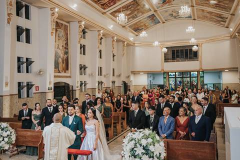 FOTOS CERIMONIA CASAMENTO IGREJA NOSSA SENHORA DO CARMO EM BETIM'