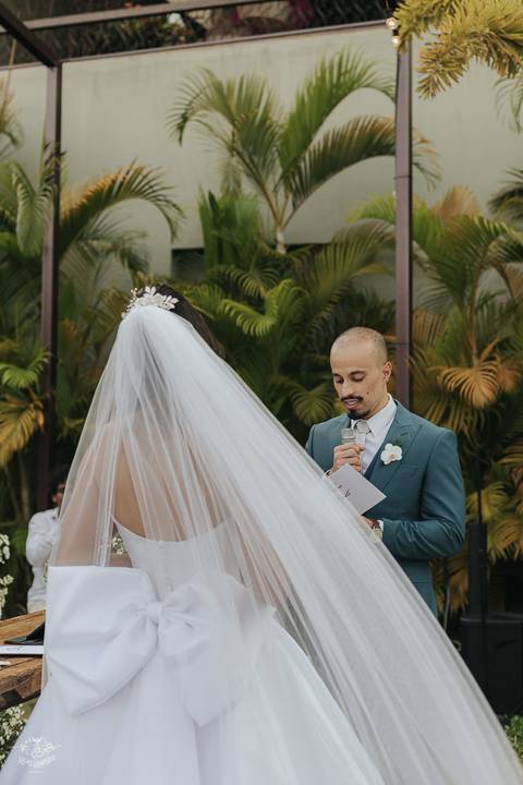 FOTOS CERIMONIA CASAMENTO DE DIA A CASA GIARDINI CONFINS'
