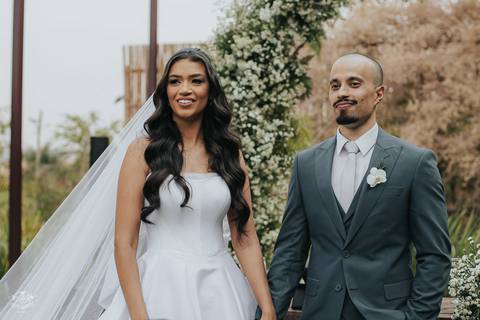 FOTOS CERIMONIA CASAMENTO DE DIA A CASA GIARDINI CONFINS'