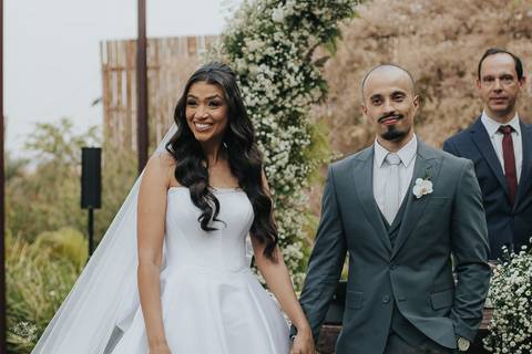 FOTOS CERIMONIA CASAMENTO DE DIA A CASA GIARDINI CONFINS'